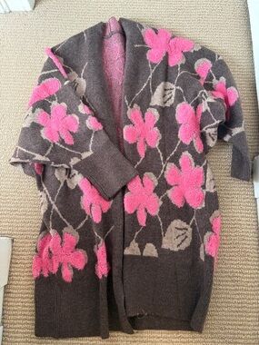 Women’s Long Floral Cardigan